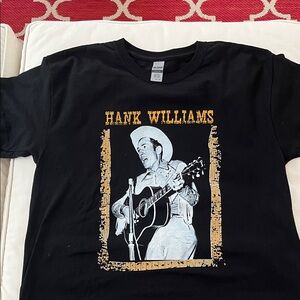 Gildan Black Hank Williams Graphic Tee